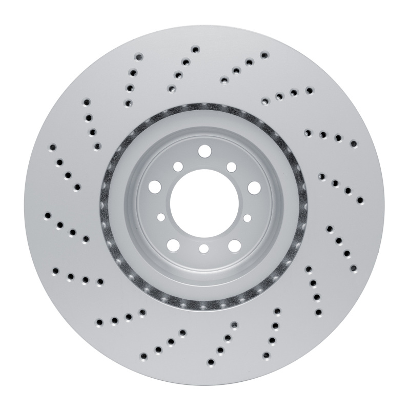 BMW M5 Brake Rotor (1) - Right Front - R1 Concepts - GeoSPEC Coated Rotor - Drilled - `06-`10